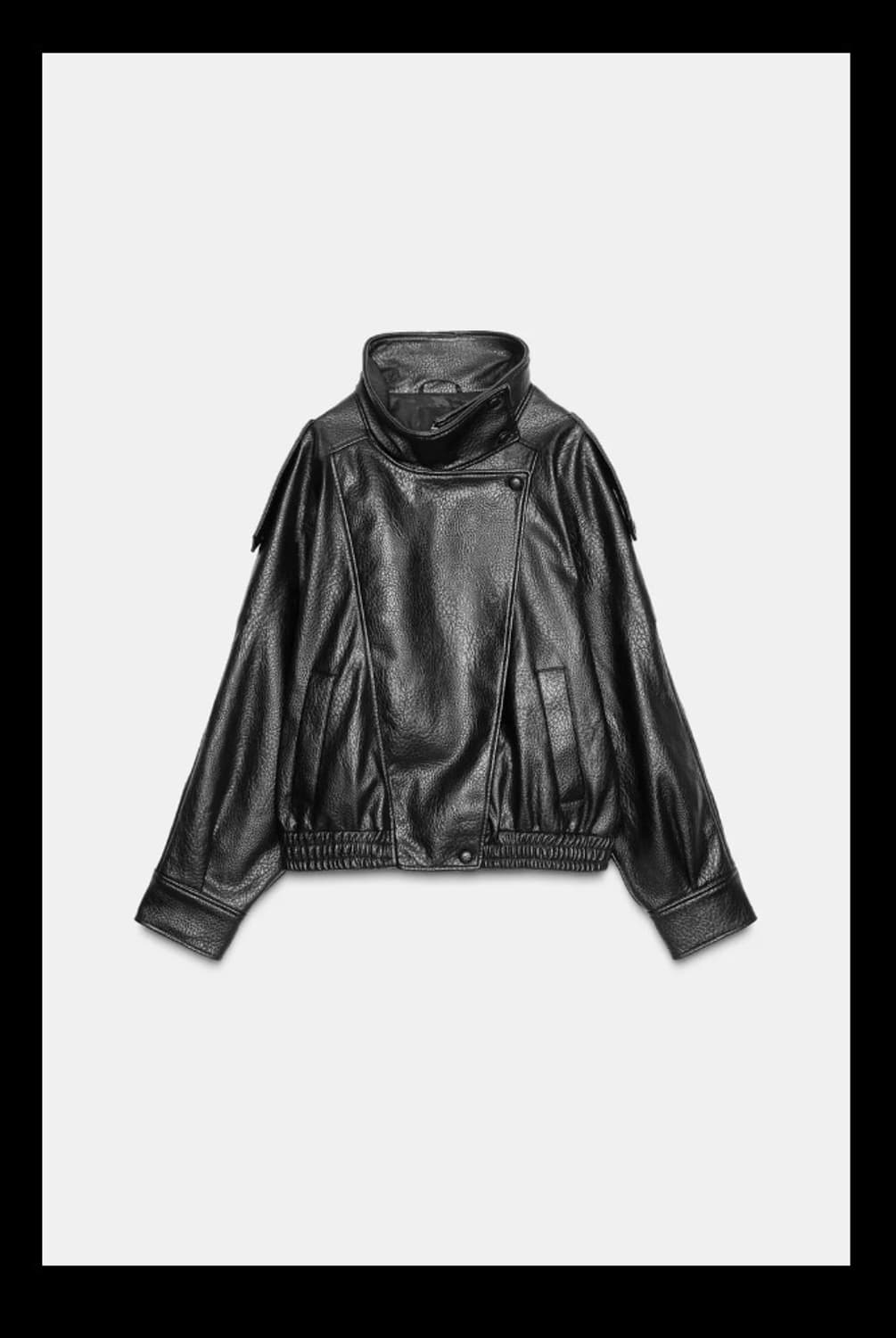 자라 페이크 레더자켓 생로랑맛 가죽자켓 상품이미지1