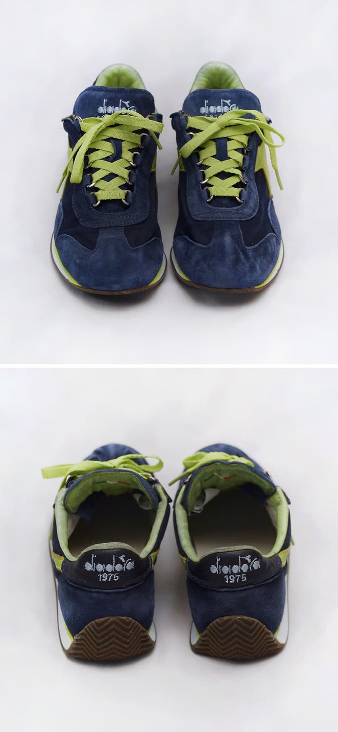 미착용) 디아도라 헤리티지 스톤워시 레더 스니커즈 (US6 / 240) 상품이미지3