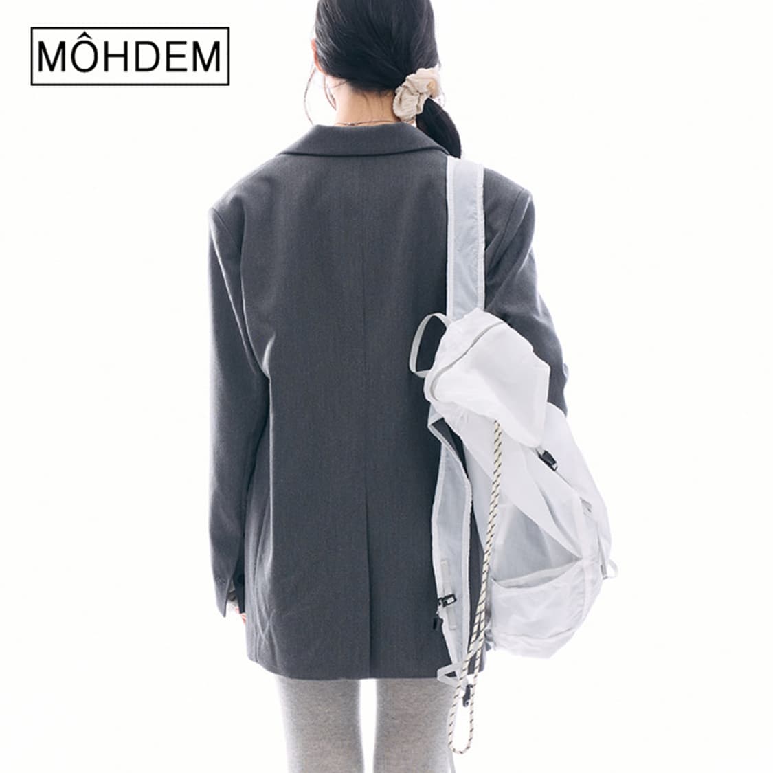 [Unisex] 마운틴 나일론 메쉬 스트링 백팩 대용량 배낭 상품이미지3