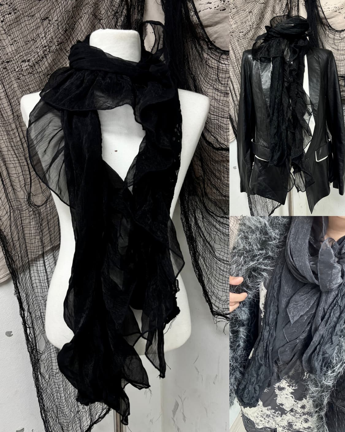 2.Gothic&Goth Frill Scarf 3.5 상품이미지1