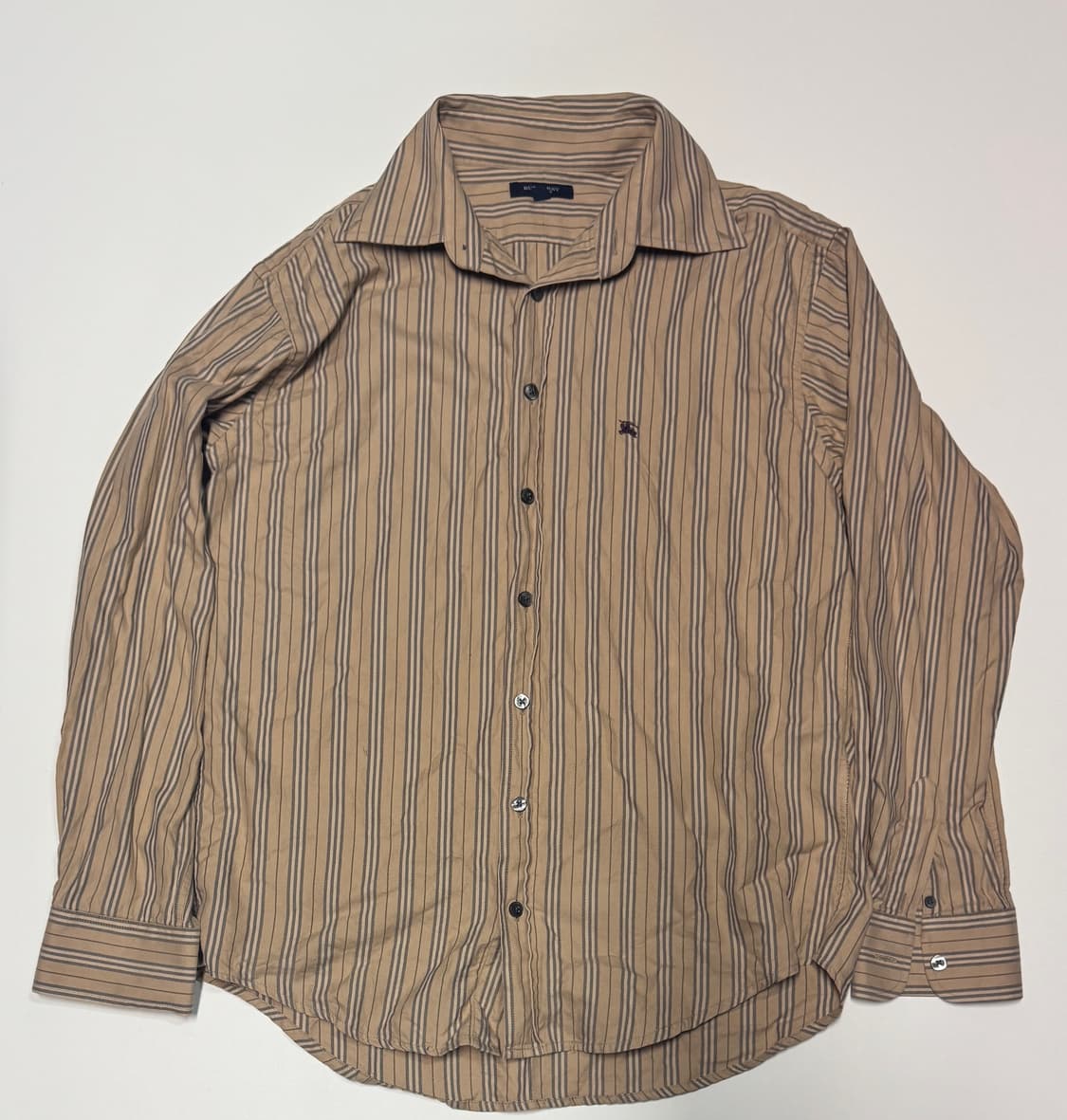 버버리 리메이크 커스텀 시그니처 스트라이프 긴팔 셔츠 상품이미지1