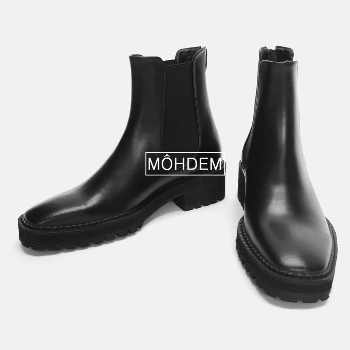 [premium] 렉트 가죽 첼시부츠 코만도솔 상품이미지5