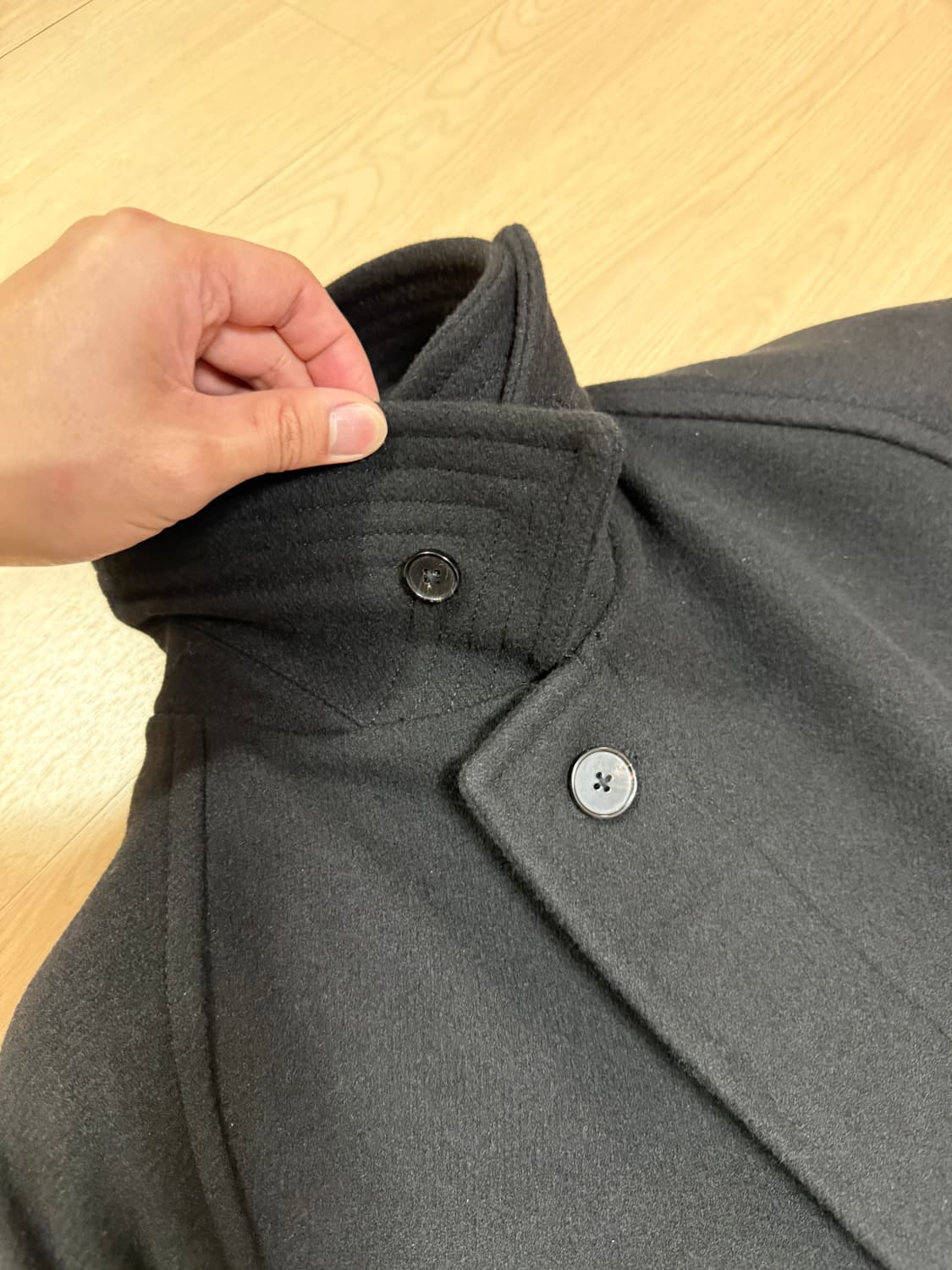 22Aw Voyager Balmacaan Coat (Black) 상품이미지10