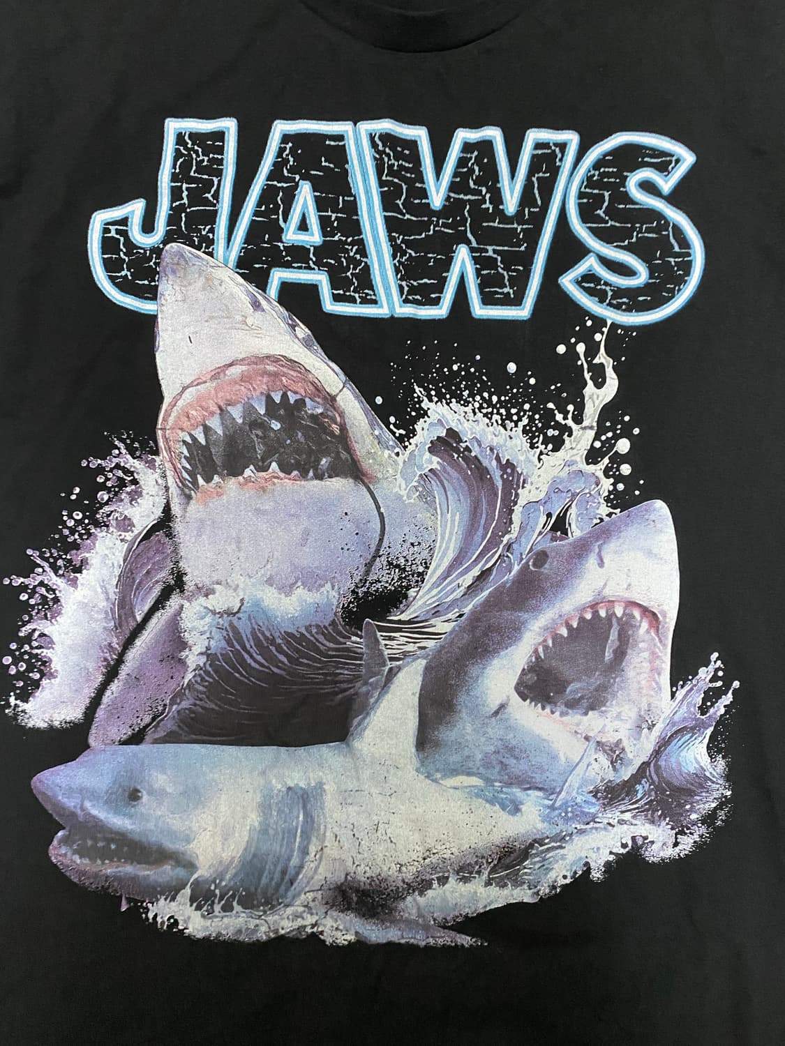 Jaws 프린팅 반팔 xl 블랙 상품이미지2
