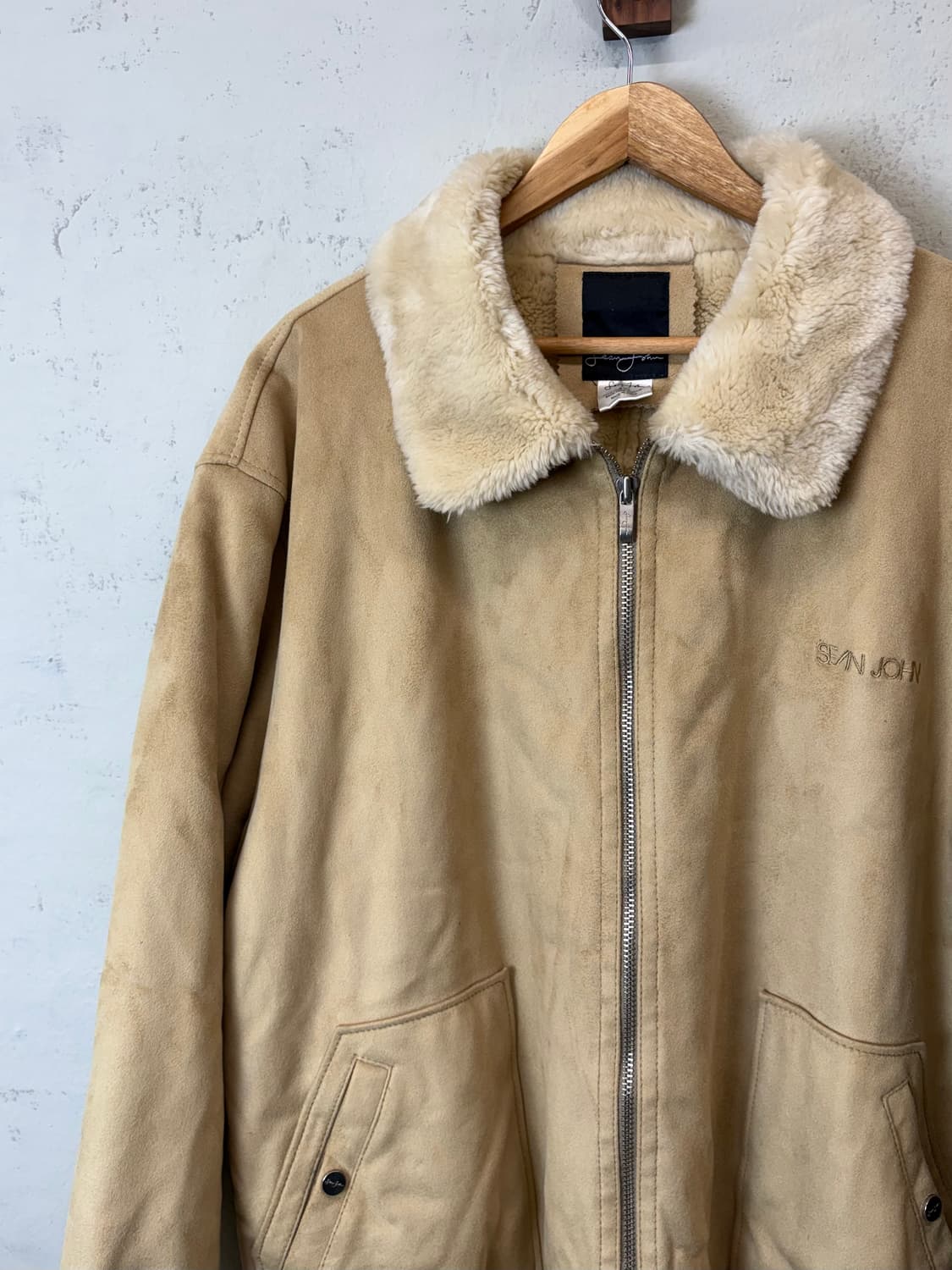 SeanJohn 션존 90s 올드스쿨 무스탕 자켓 상품이미지7