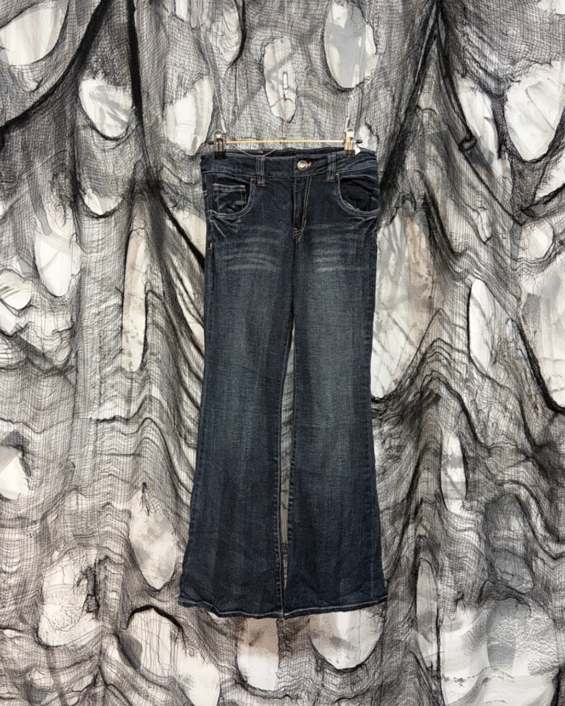 00's poket cubic heart boots cut pants 상품이미지3