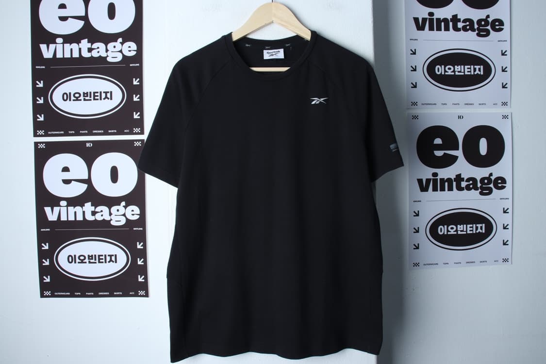 (L-XL) 리복 반팔 티셔츠 나그랑 블랙 올드스쿨-H32586 상품이미지2