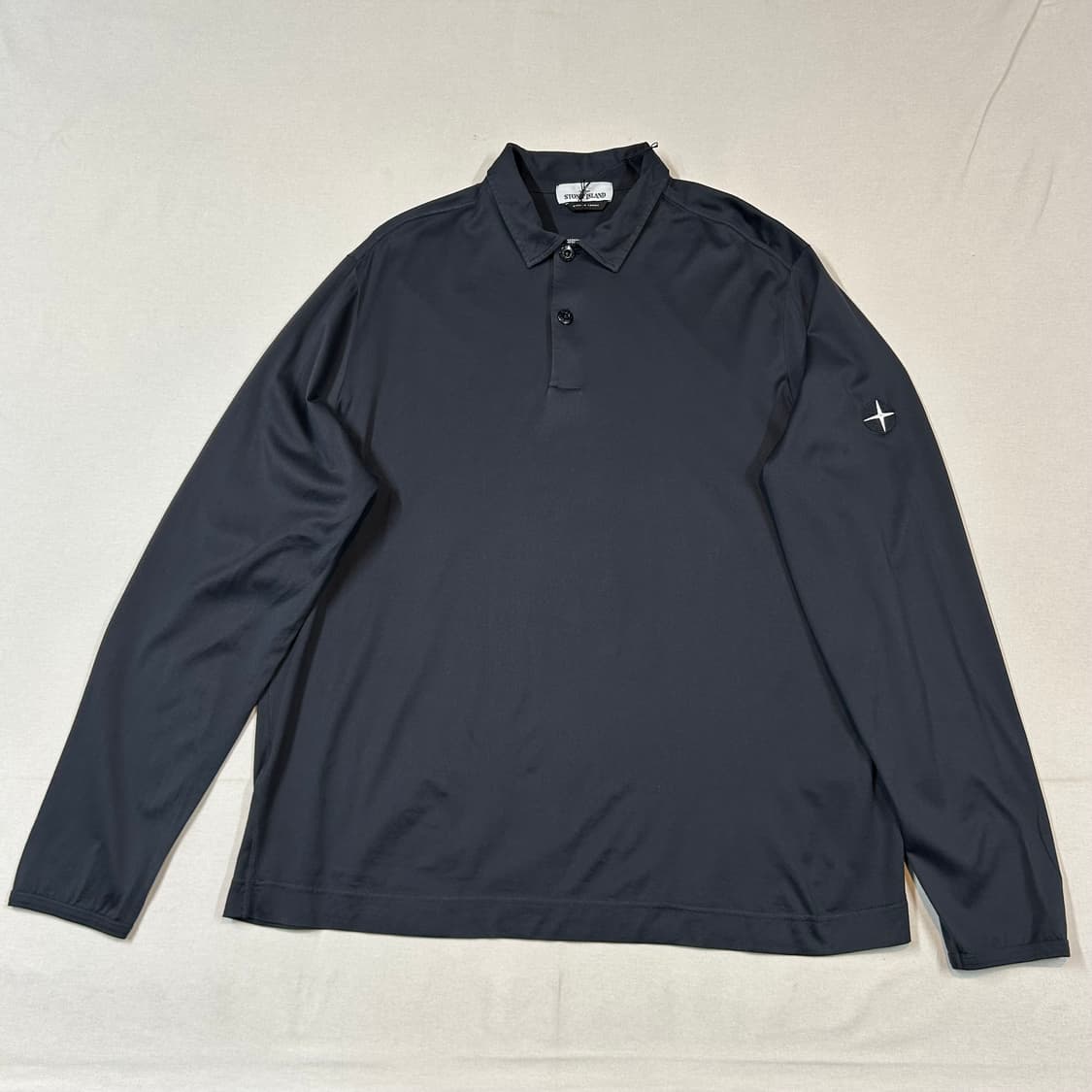3XL) 스톤아일랜드 패치 로고 롱슬리브 카라티셔츠 상품이미지1