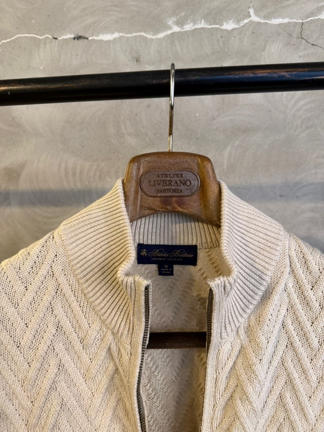 브룩스 브라더스 짚업 가디건 100 상품이미지5