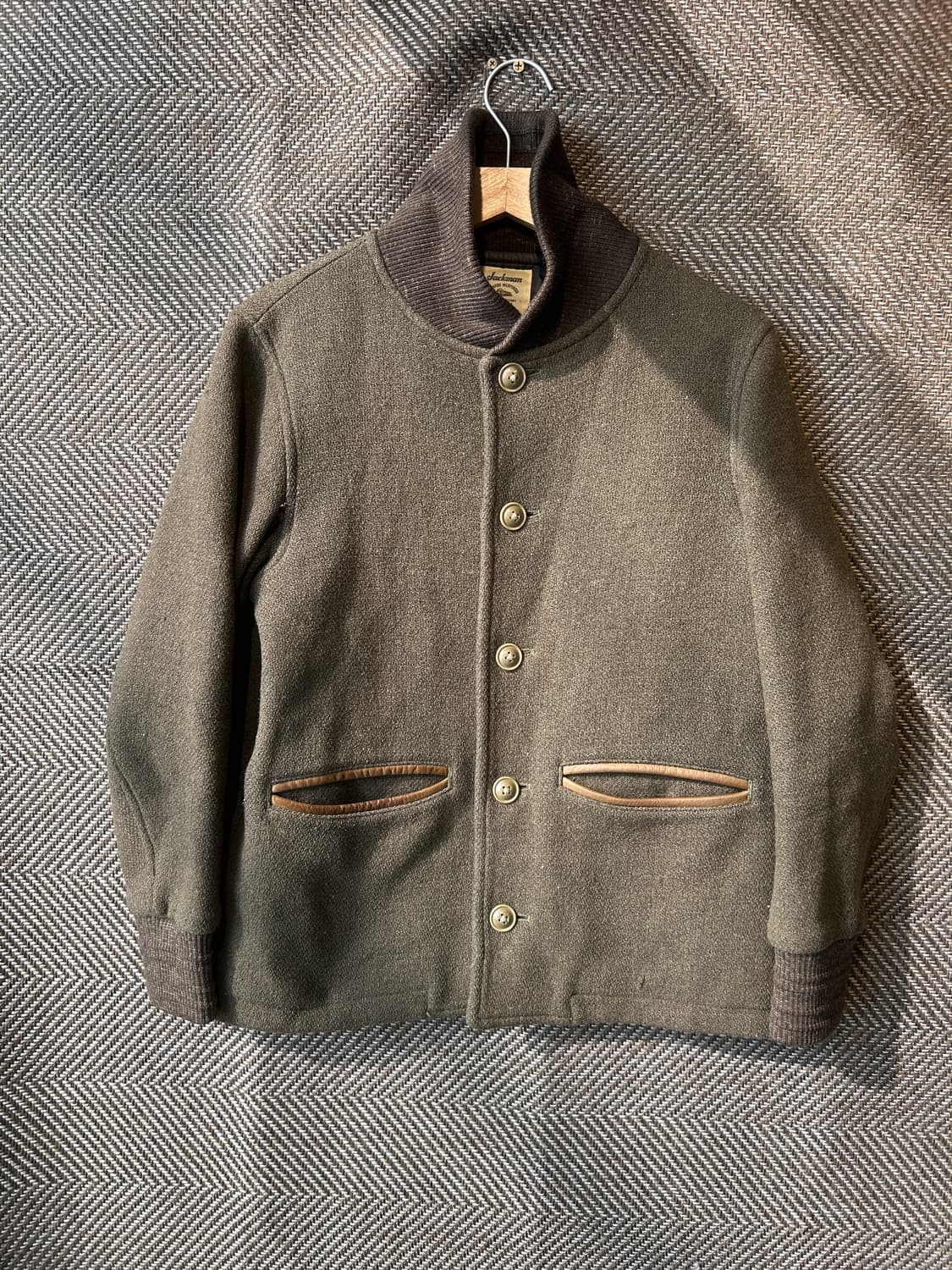 잭맨 재팬 패브릭 울 자켓 made in Japan 상품이미지1