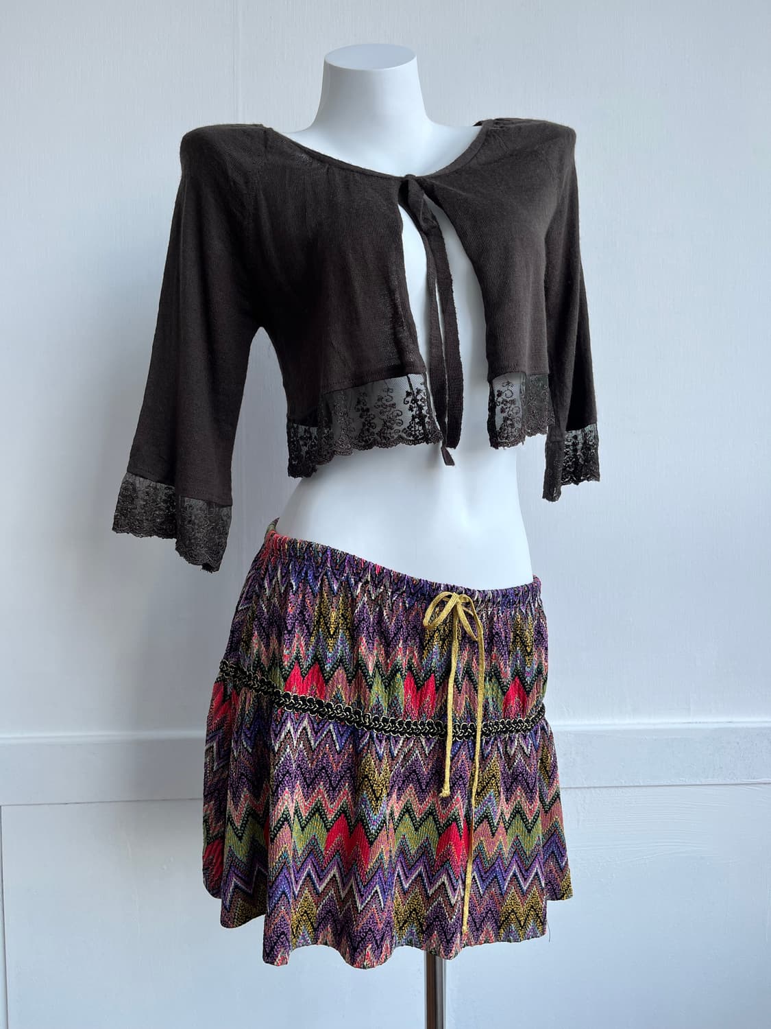 ROSEBUD 멀티컬러 지그재그 스커트 상품이미지3