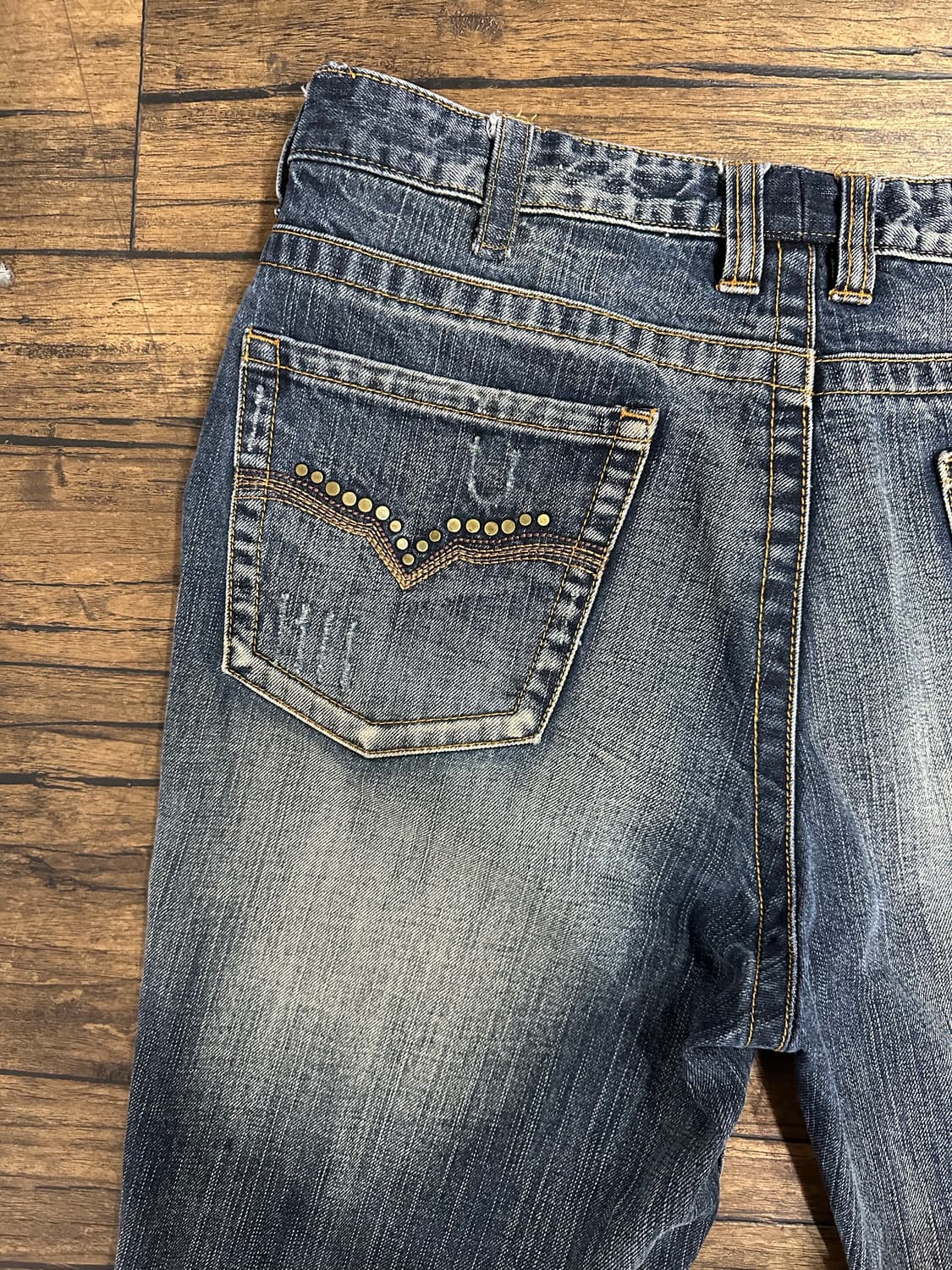 BANG BANG UTD CO 워싱 데님 청바지 34사이즈 빈티지Y2K 상품이미지5