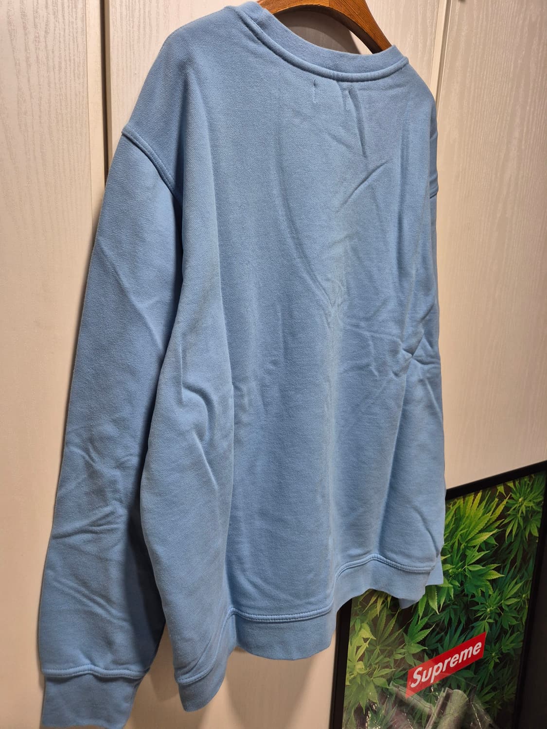 (세일)(새상품)빅웨이브 브랜드 맨투맨 하늘색 상품이미지8