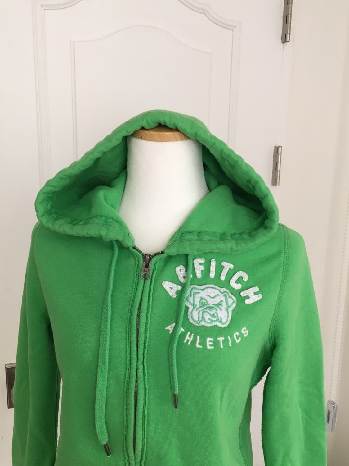 아베크롬비 y2k 패치 후드집업 연두 상품이미지2