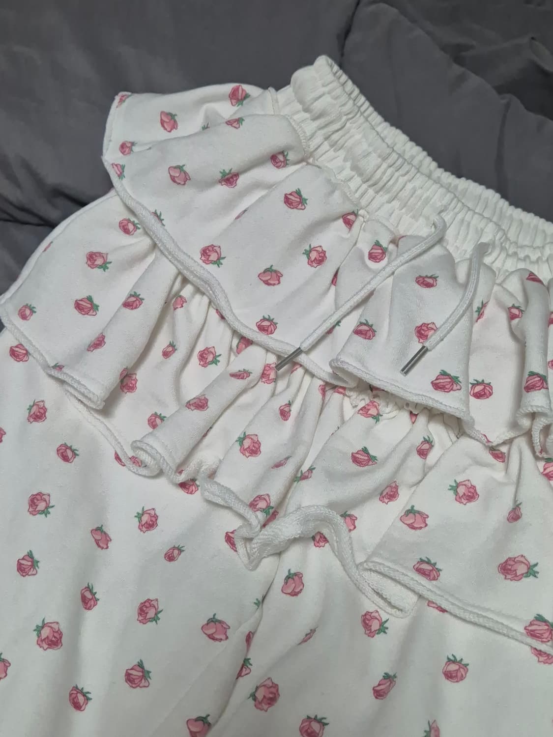 유희 플라워 레이어드 치마 팬츠 상품이미지4