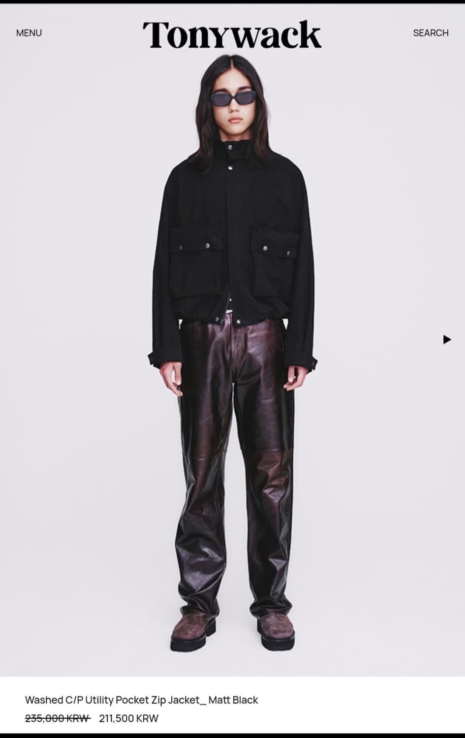 토니웩 washed C/P utility pocket zip jacket 상품이미지1