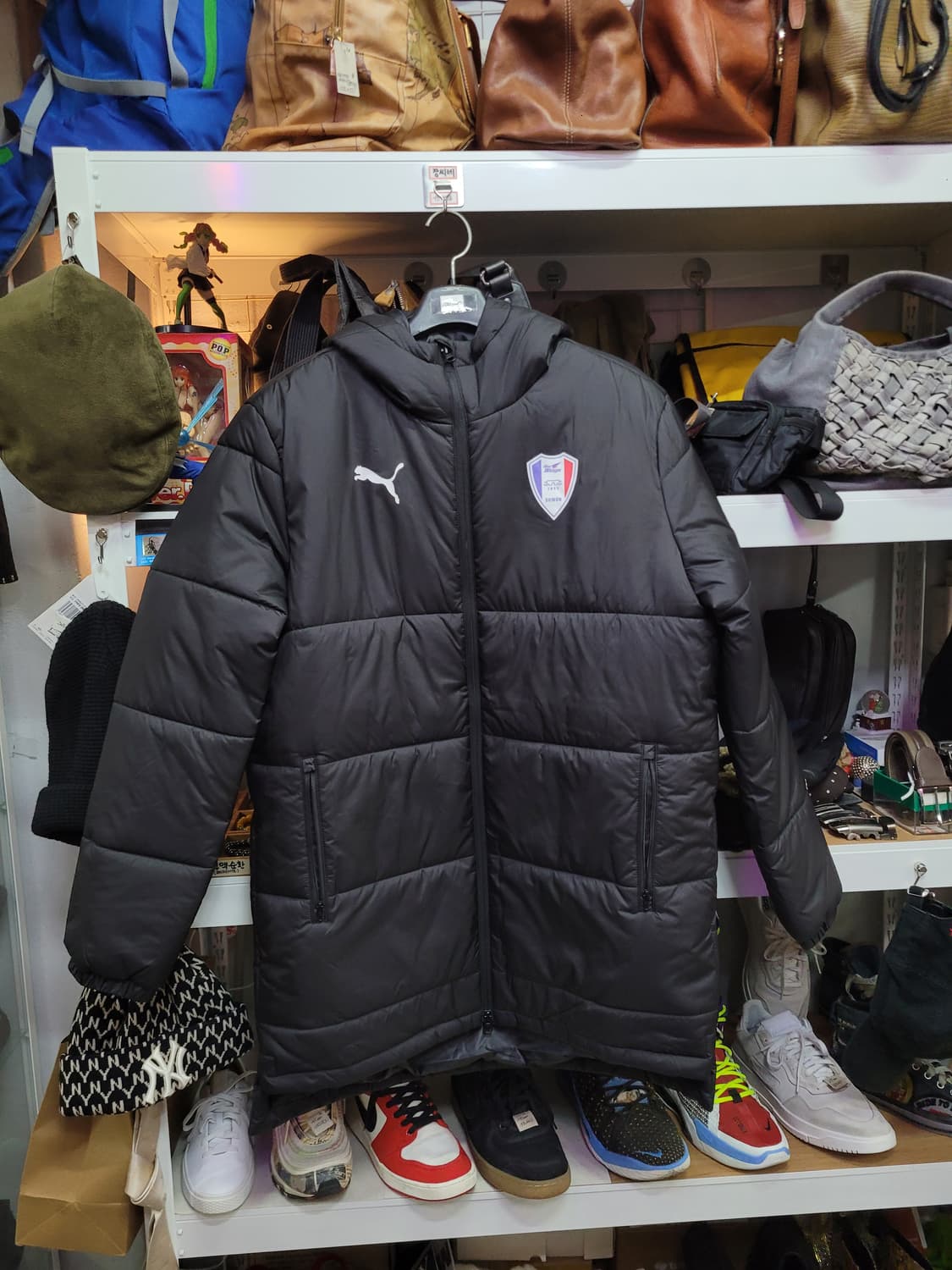 수원 삼성 블루윙즈 블랙 패딩 점퍼 상품이미지1