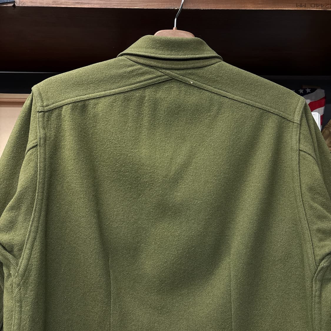 50s US Army 한국전쟁 OG-108 울 필드셔츠 초기형 N1140 상품이미지6