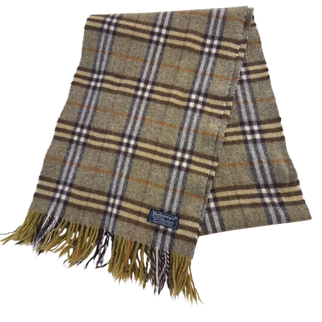 정품 버버리 노바체크 카키 머플러 상품이미지2