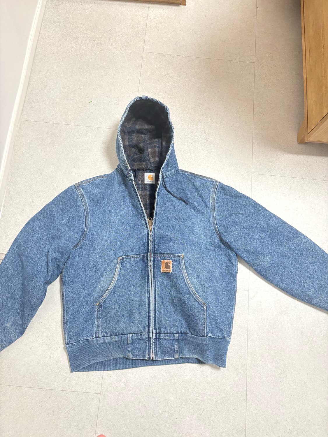 90s 칼하트 j08 데님 액티브자켓 상품이미지1