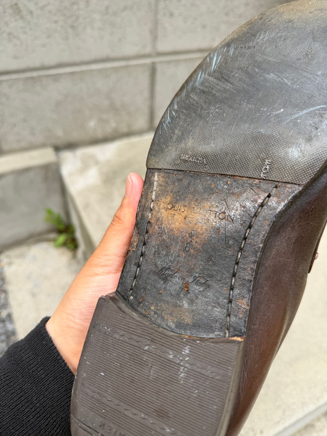 2000s LOUIS VUITTON 빈티지 루이비통 레더 로퍼 상품이미지9