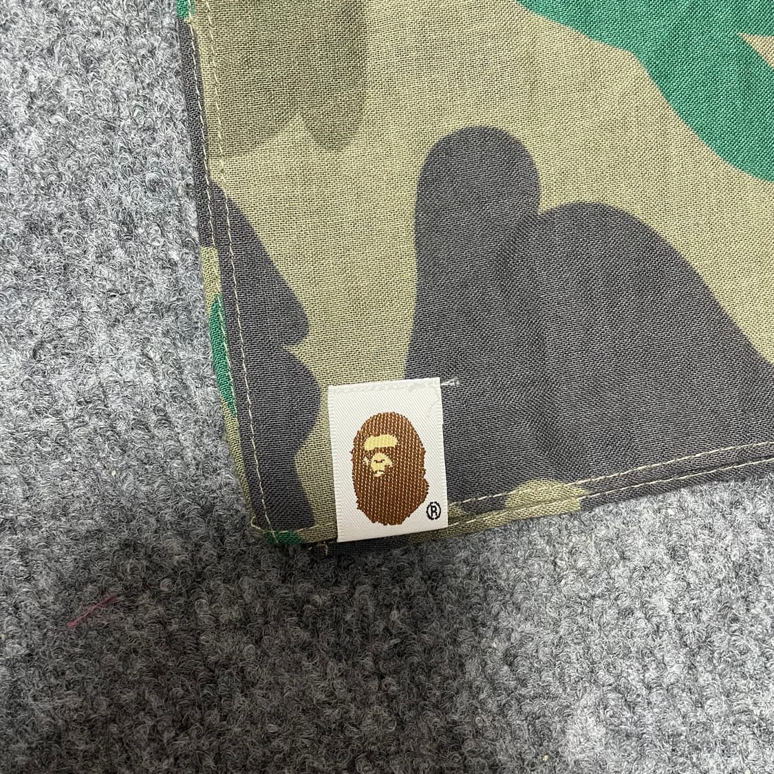 bape ABC카모 샤크 반다나 #베이프 #샤크 #황계 #녹계 #카모 상품이미지2