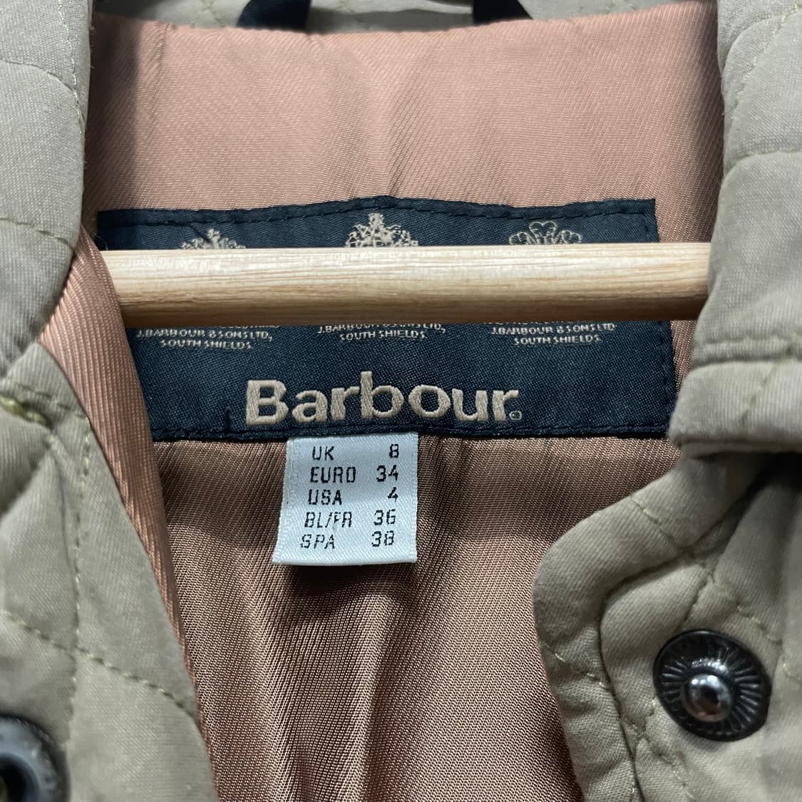 바버 퀄팅 자켓 UK8 상품이미지3