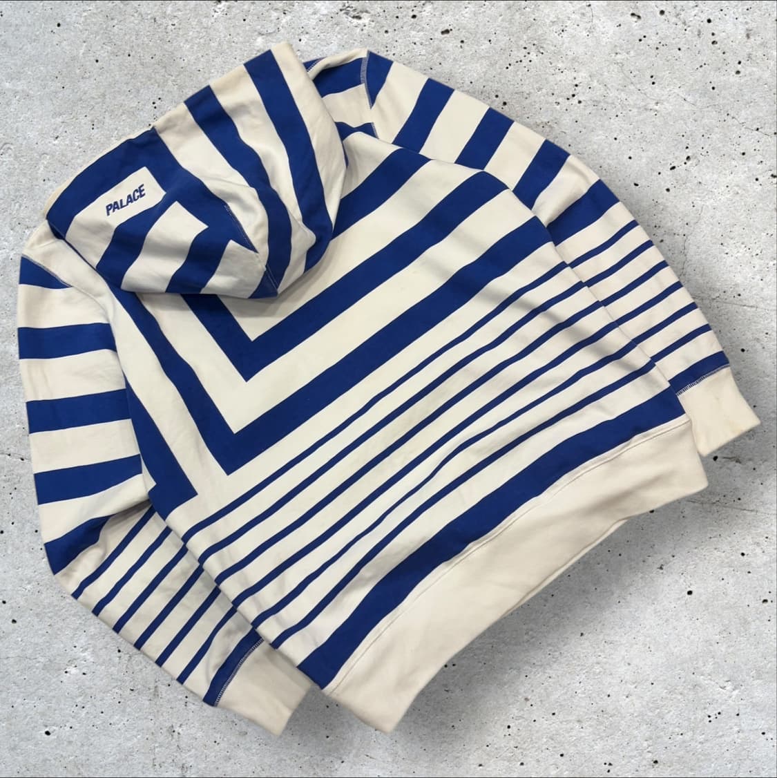 [L] 17ss 팔라스 스트라이프 후드티 블루 화이트 B876 상품이미지2