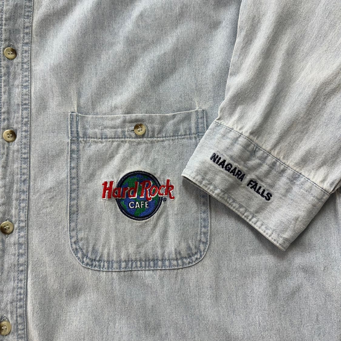 하드락 카페 데님 셔츠 XL 상품이미지3
