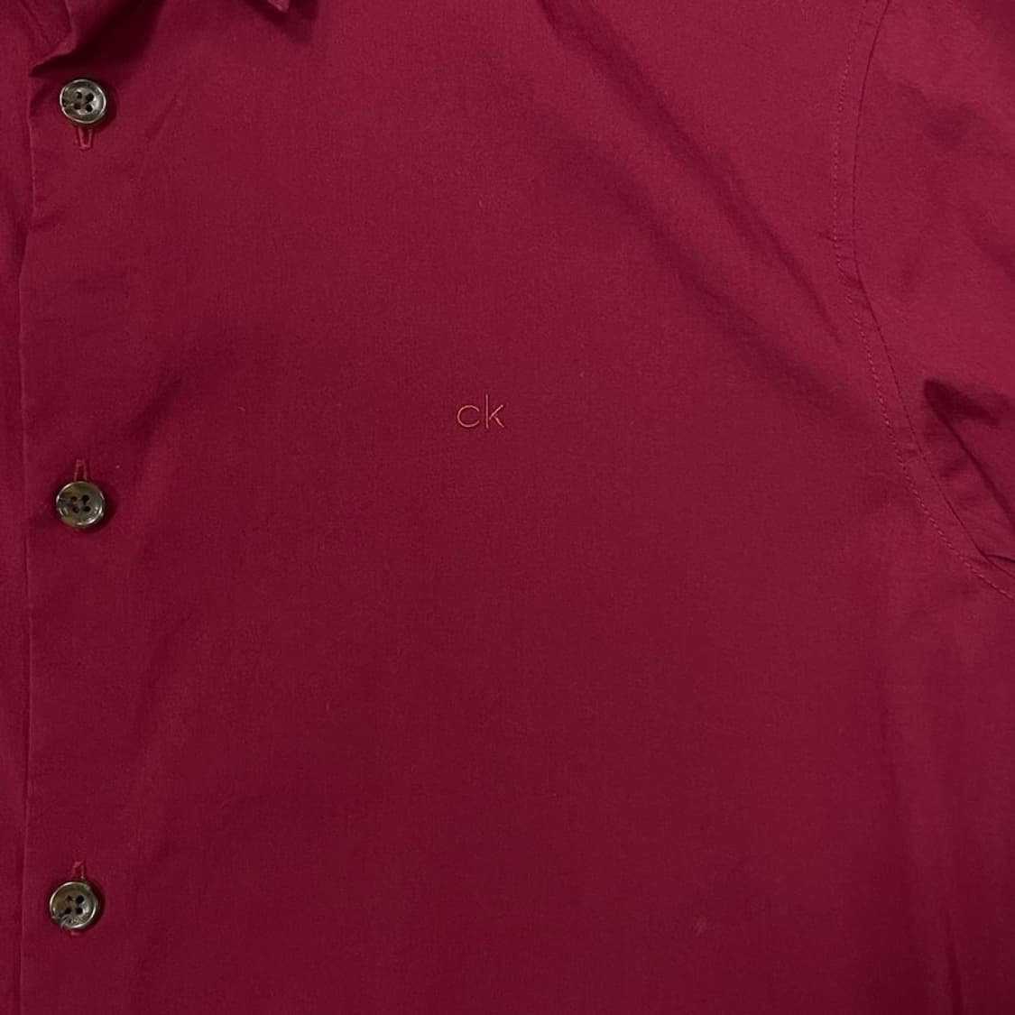 캘빈 클라인 자수 로고 코튼 셔츠 v0327 상품이미지4