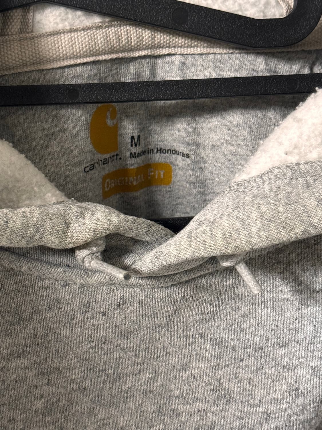 칼하트 오리지날핏 기모 오버핏 그레이 후드티 상품이미지6