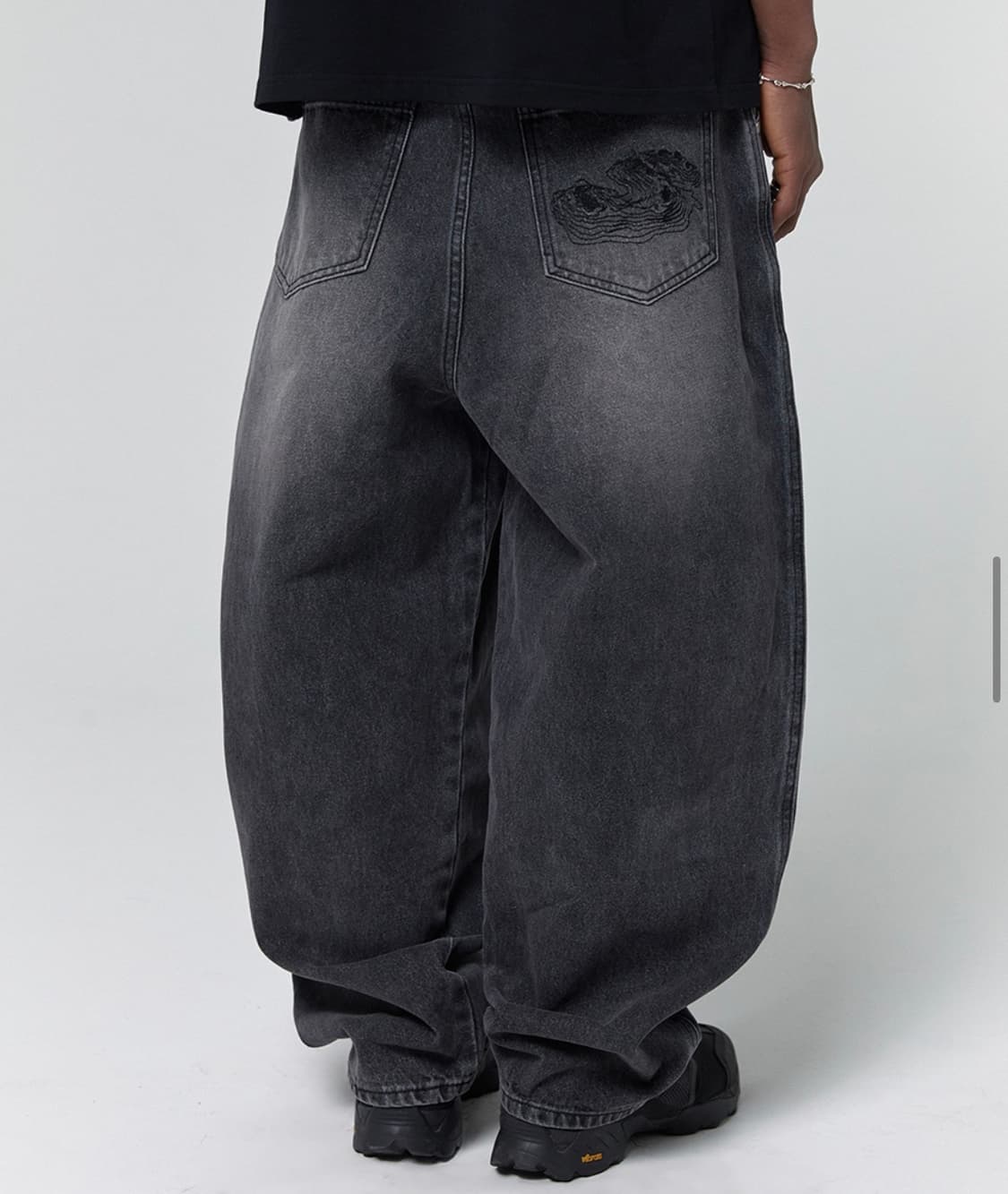 스웨이드 컨투어 포켓 데님 다크그레이 상품이미지4