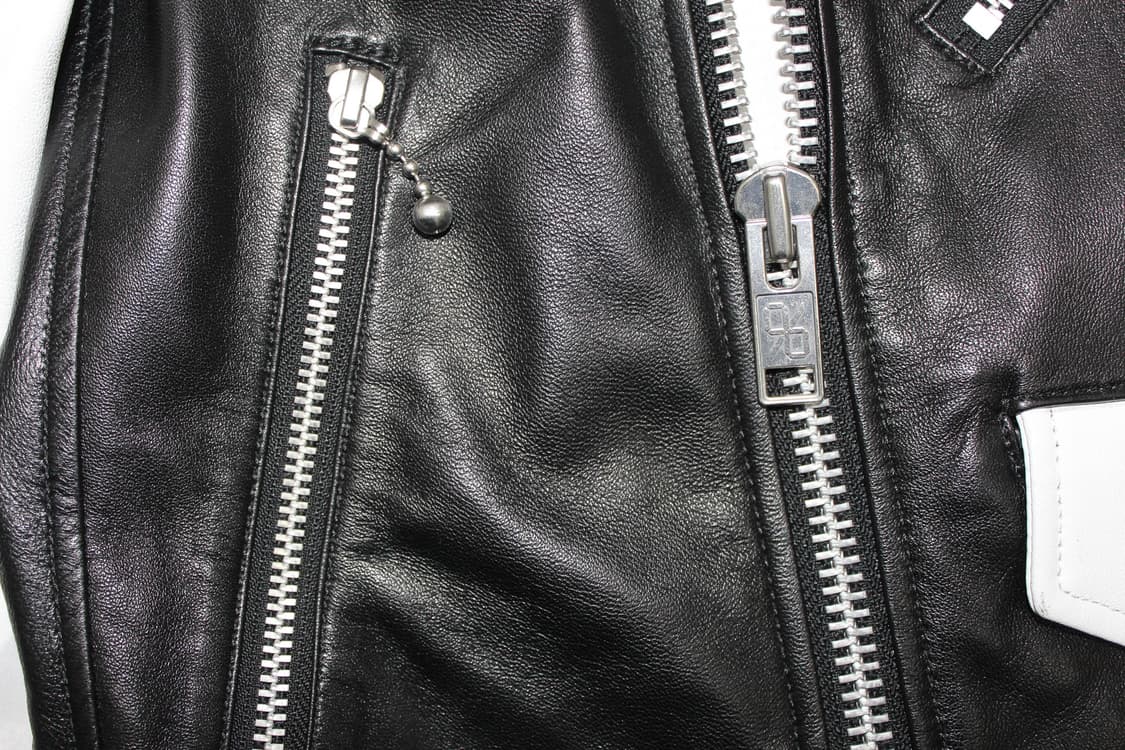 99%IS- Bajowoo 바조우 카우레더 조니 라이더 자켓 상품이미지5