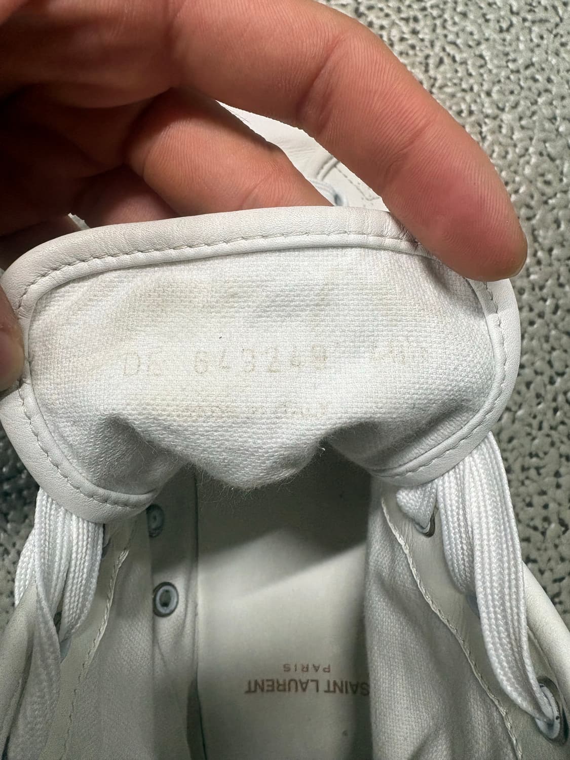 생로랑 화이트 캔버스 말리부 하이탑 상품이미지5