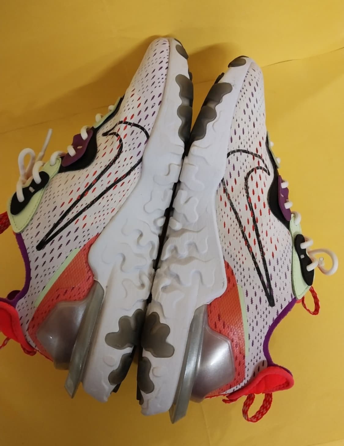 남성 나이키 리액트 비전 베얼리 볼트 화이트 운동화 (280) 상품이미지7