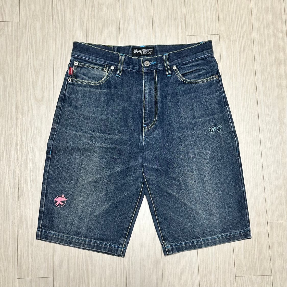 stussy rough & rugged denim shorts 상품이미지2