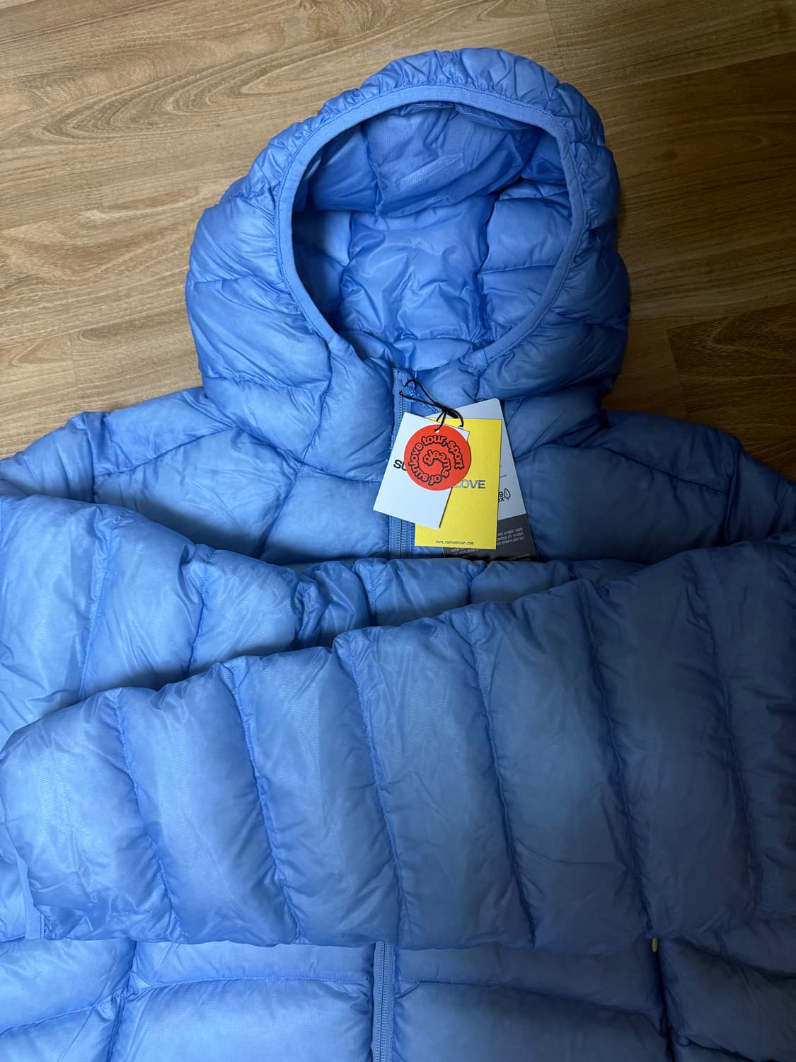 [L] 썬러브 sunlove 경량패딩 스카이블루 새상품 상품이미지2