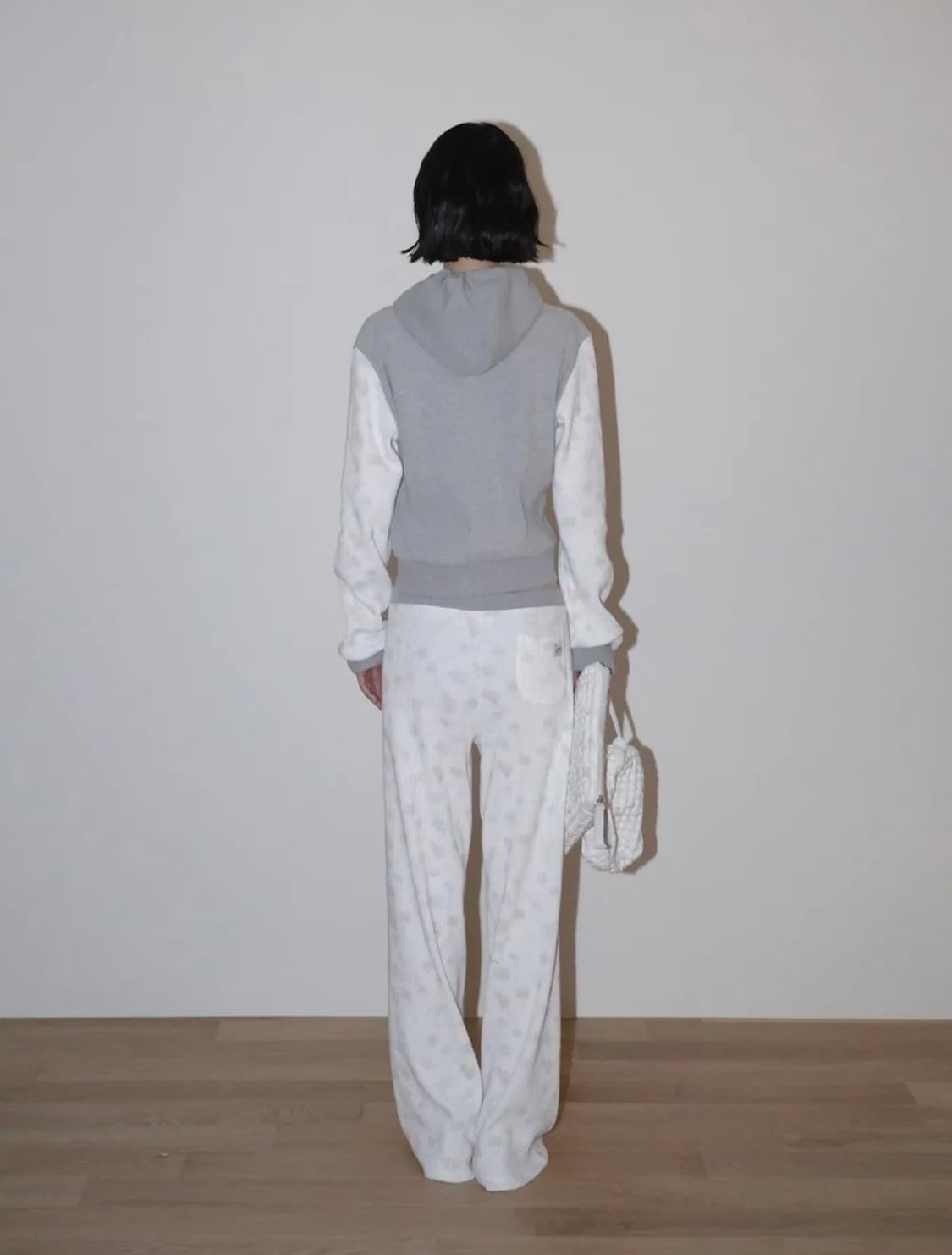 글로니 CONTRAST DREAMY WAFFLE HOODIE 상품이미지4