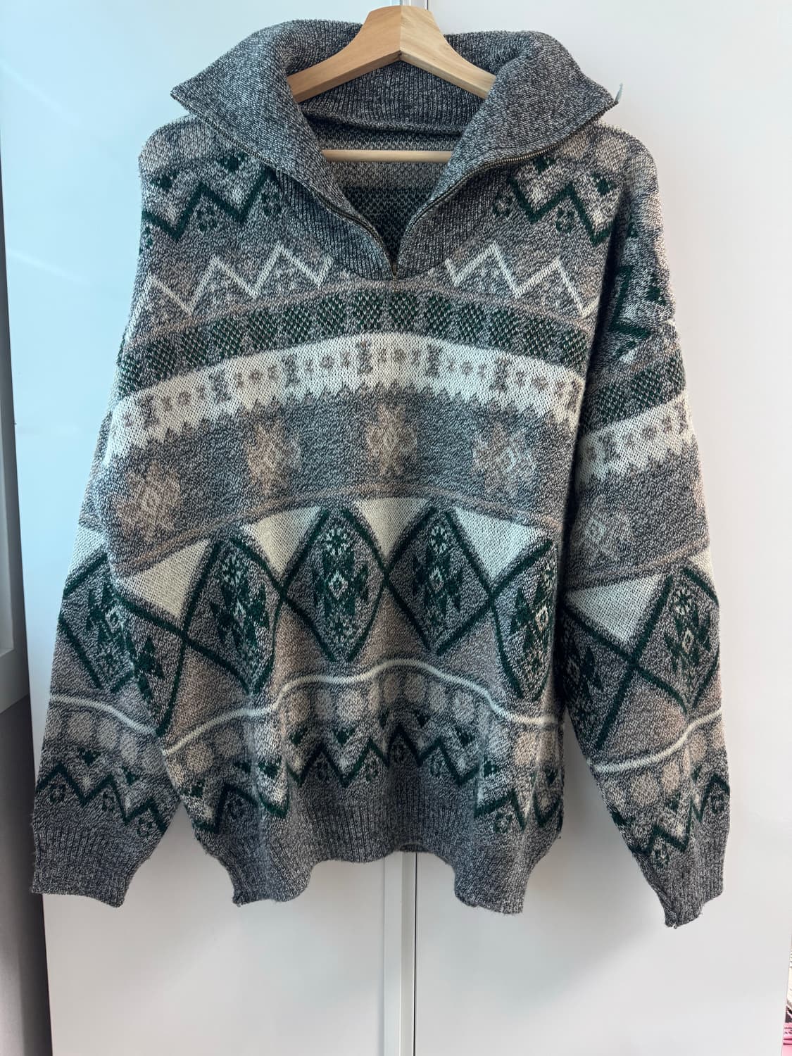 빈티지 패턴 니트 상품이미지1