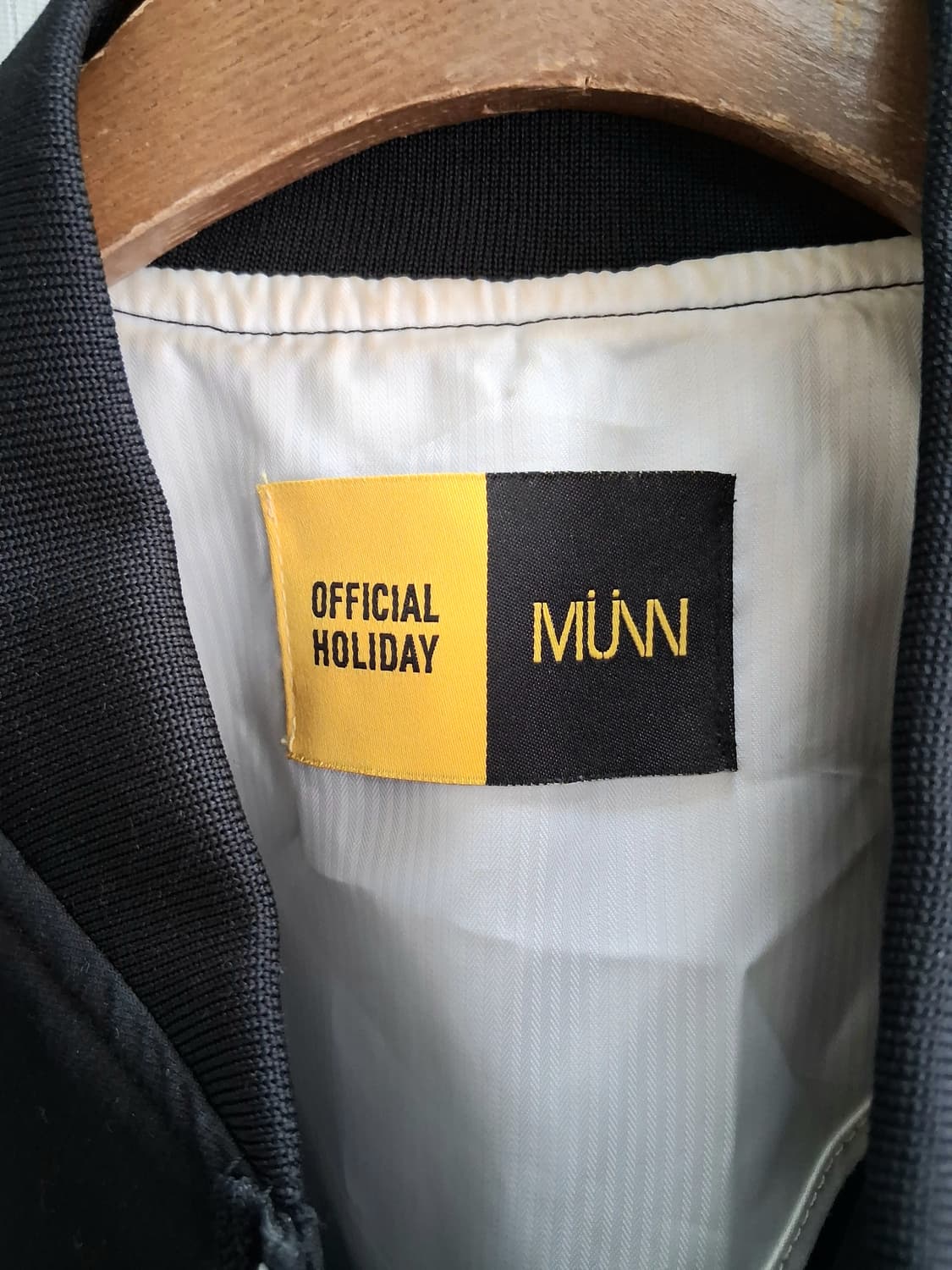 MUNN 봄버 자켓 블랙 남 M#최상급 상품이미지7