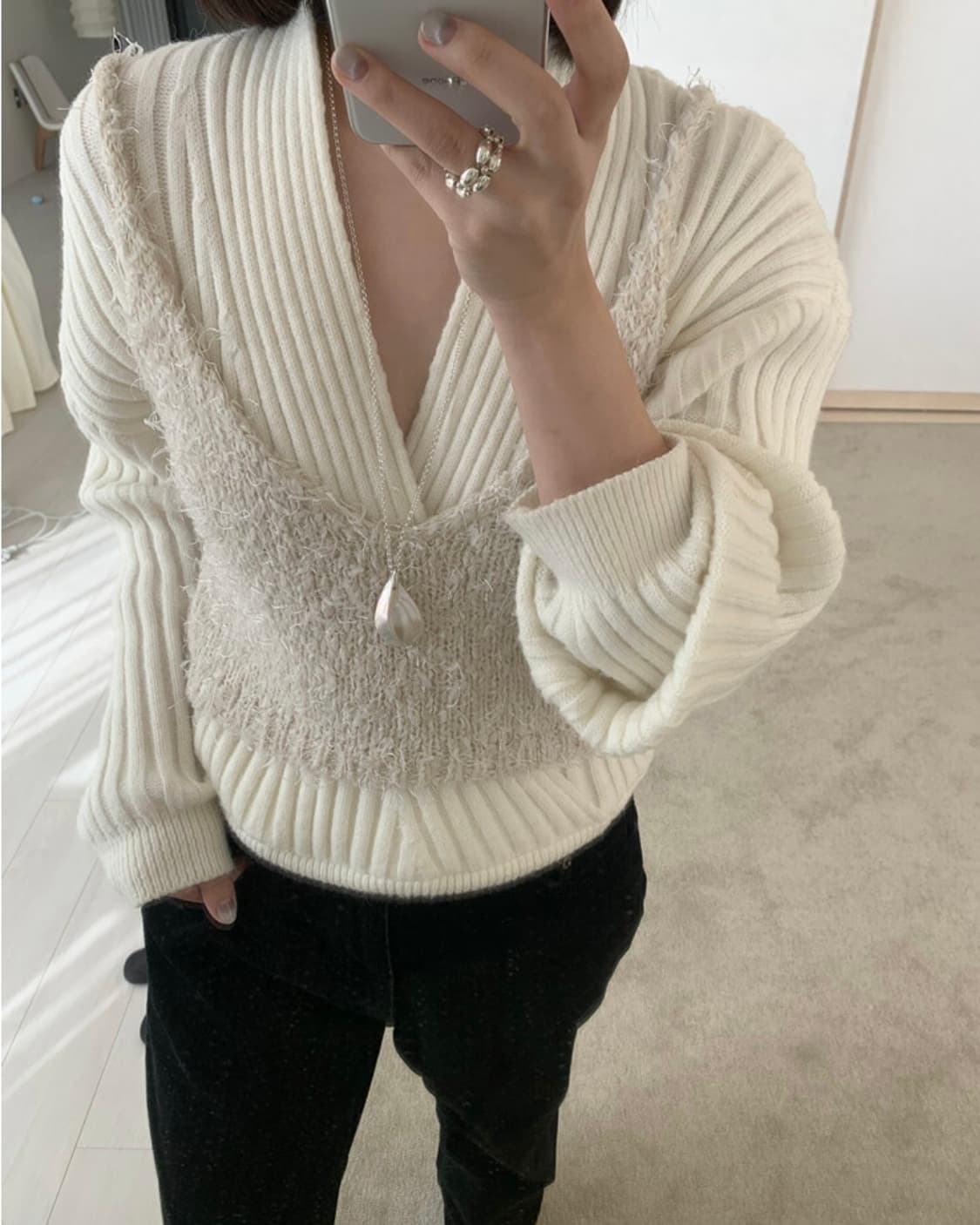 matita 마티타 새틴 쉘 넥레이스 목걸이 상품이미지5