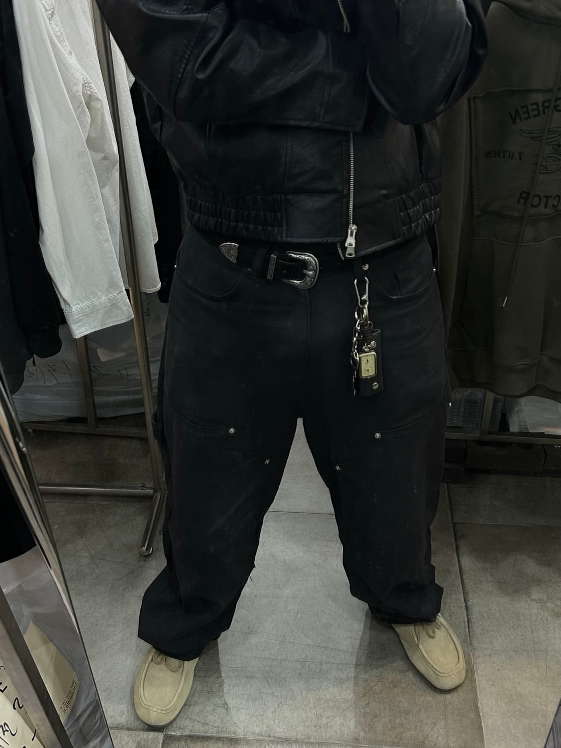 Suede western belt - 스웨이드 웨스턴 벨트 BL 상품이미지6