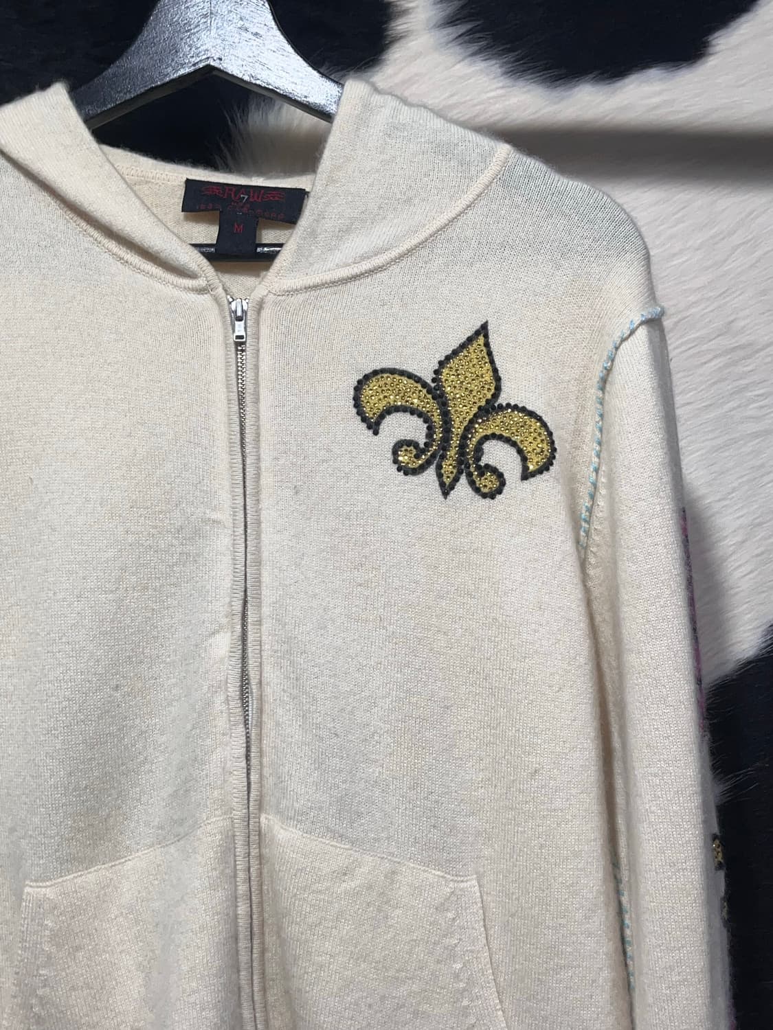 Raw 7 cashmere 100% 트위티 후드집업 상품이미지4