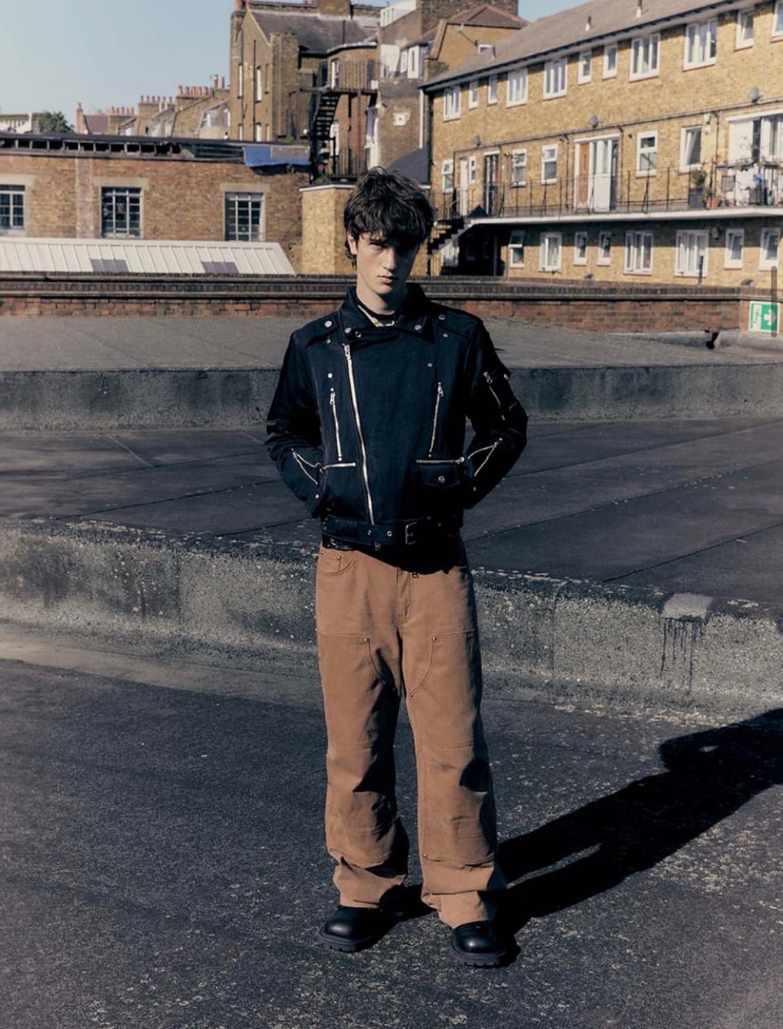 베이컨트 아카이브 루크 라이더 패디드 자켓 블랙 L 상품이미지2