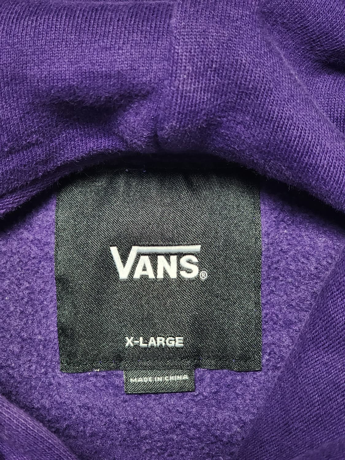 반스 VANS 퍼플 로고 후드티 XL 남성 105 상태좋음 상품이미지5