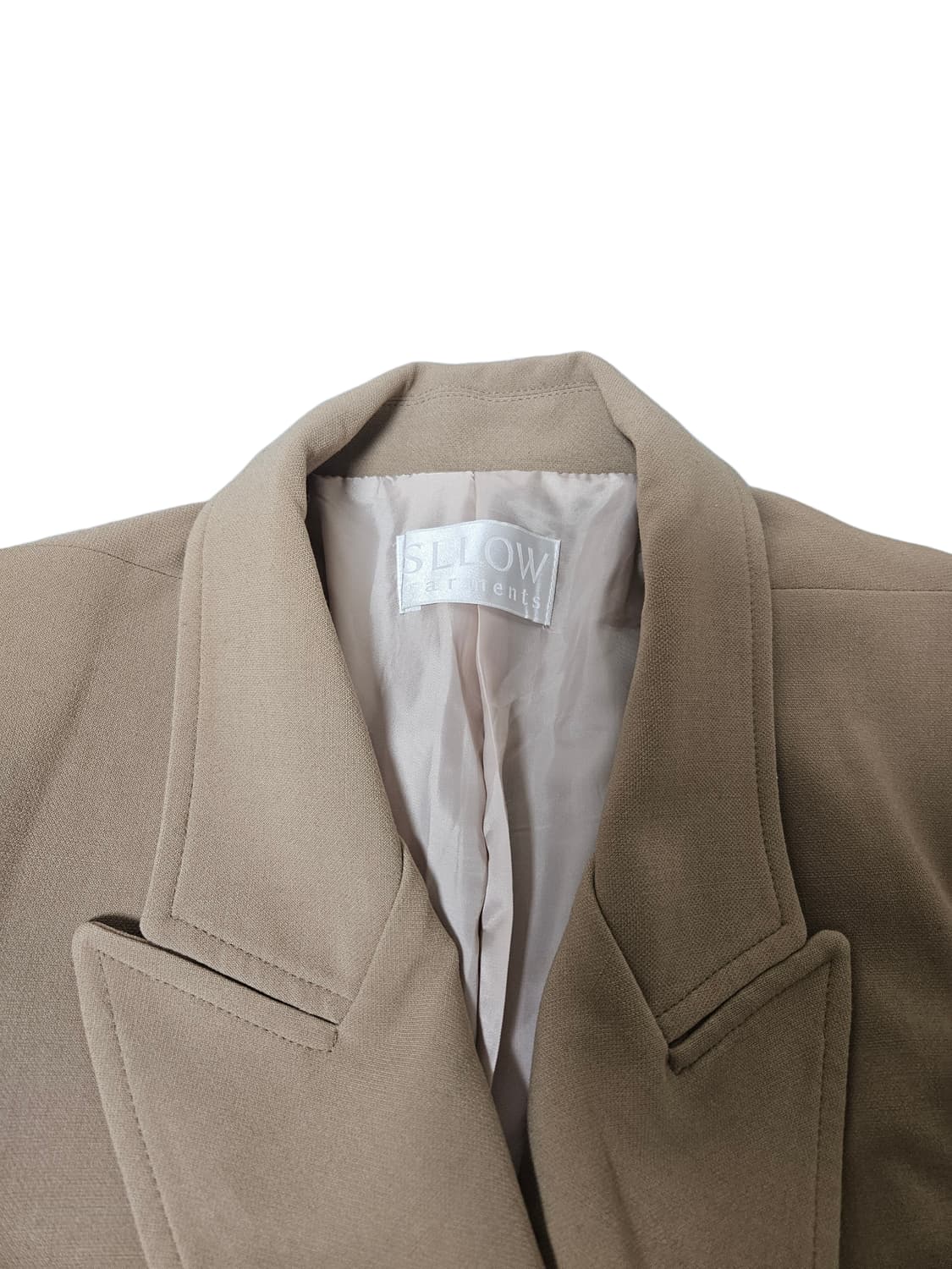 슬로우가먼츠 베이지 더블코트 F 상품이미지2