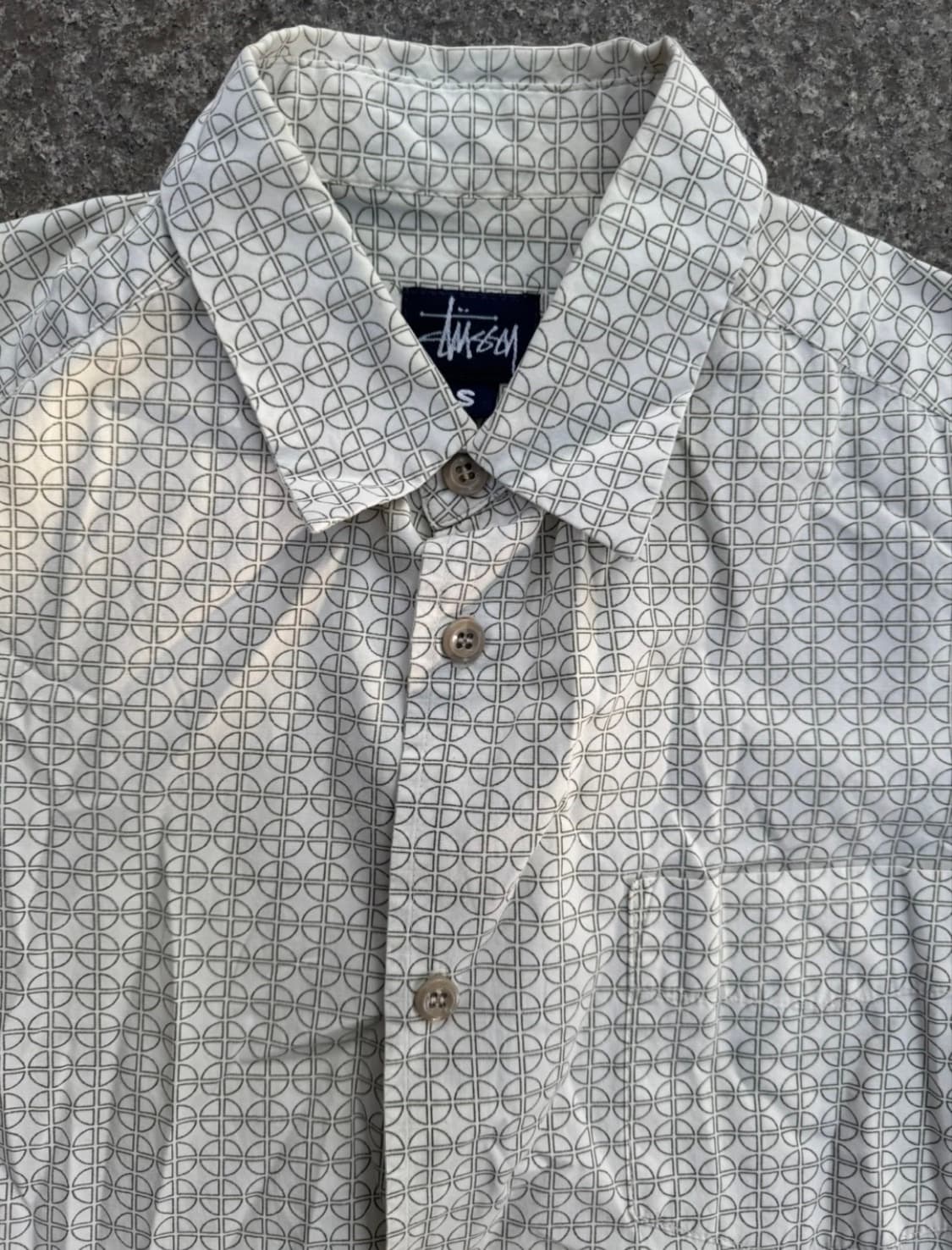 90s stussy 스투시 하프셔츠 상품이미지1