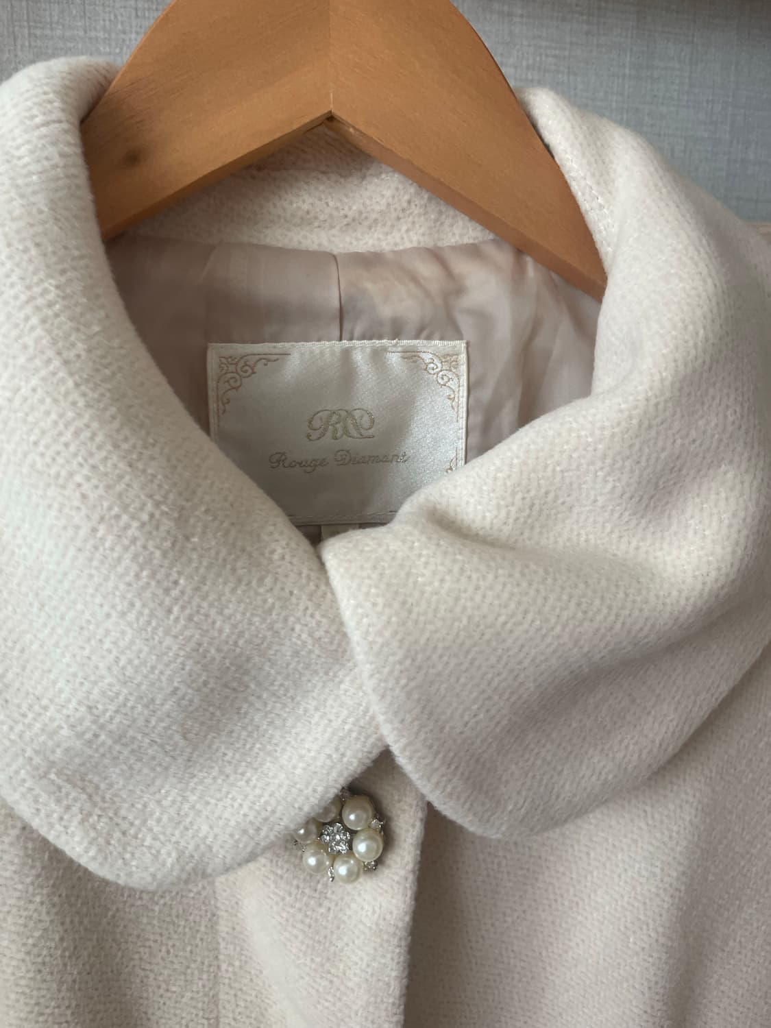 모리걸 빈티지 히메갸루 아이보리 프릴 코트 🤍🌸 상품이미지3