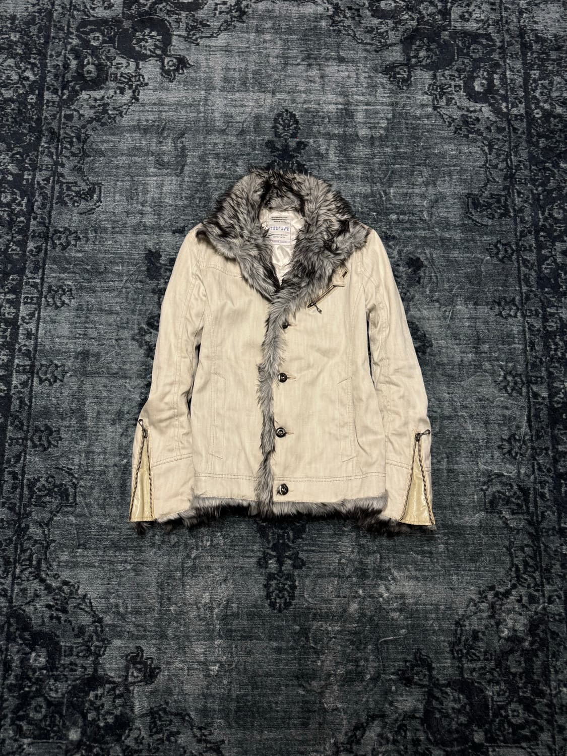 Nicole club for men trimming fur jacket 상품이미지1