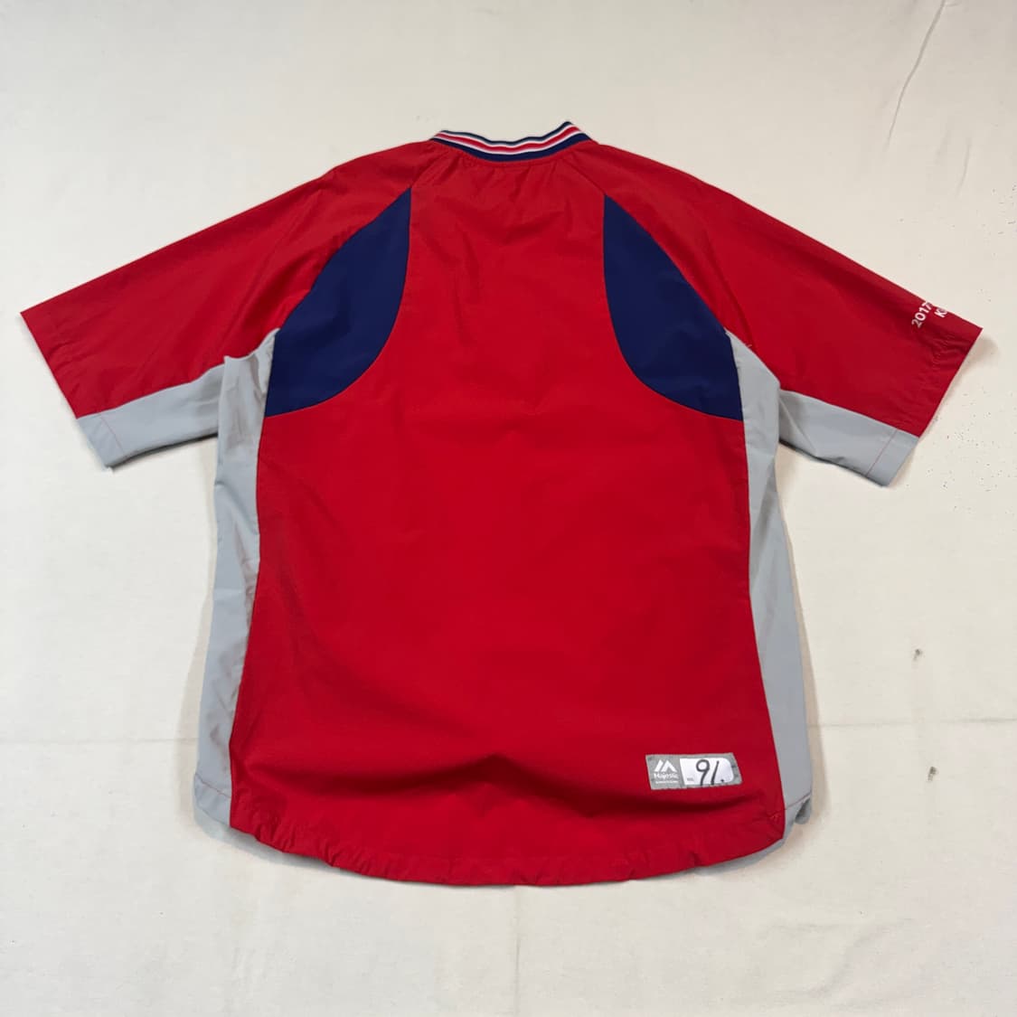 L) 마제스틱 기아 타이거즈 2018 반집업 반팔 바람막이 상품이미지7